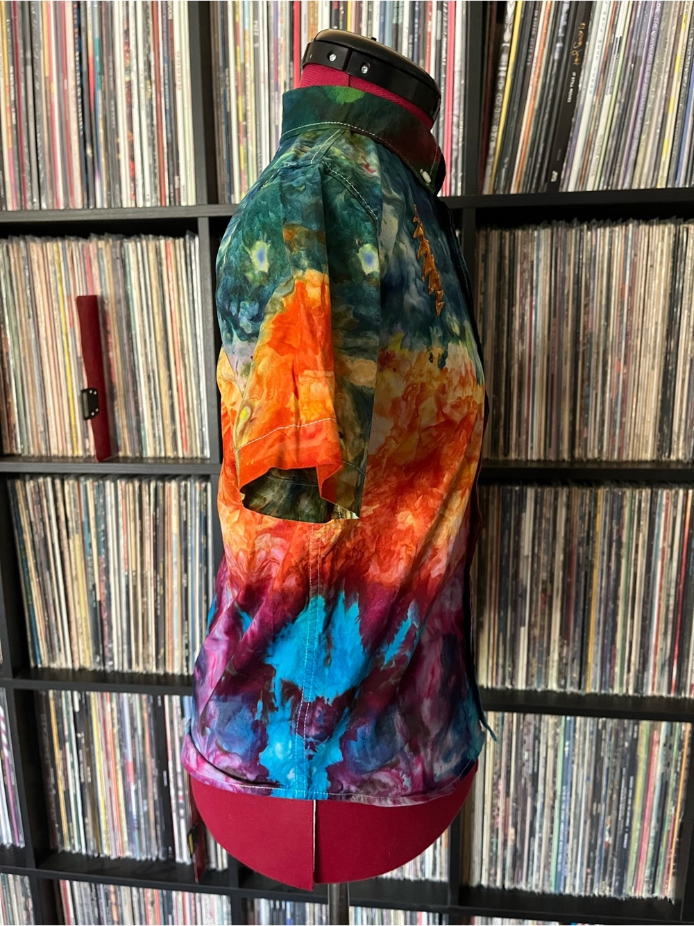 Kids ice dyed stealie bolt silk grateful Garcia festival BMFS ❤️⚡️💙 - Picture 4 of 6